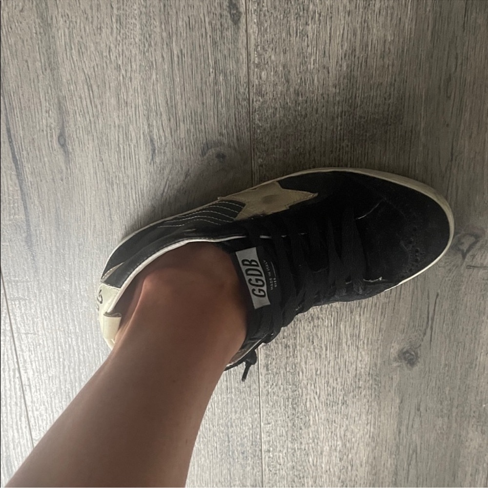 Golden Goose Black and Cream Women's Sneakers